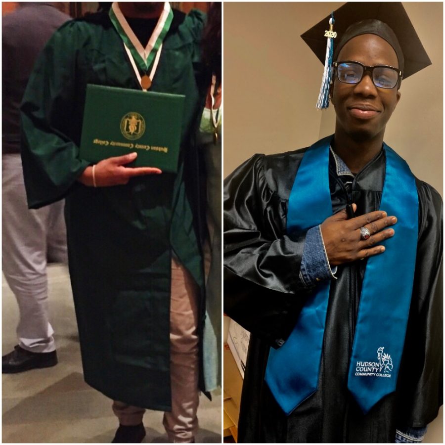 Before and After of HCCCs Cap and Gown