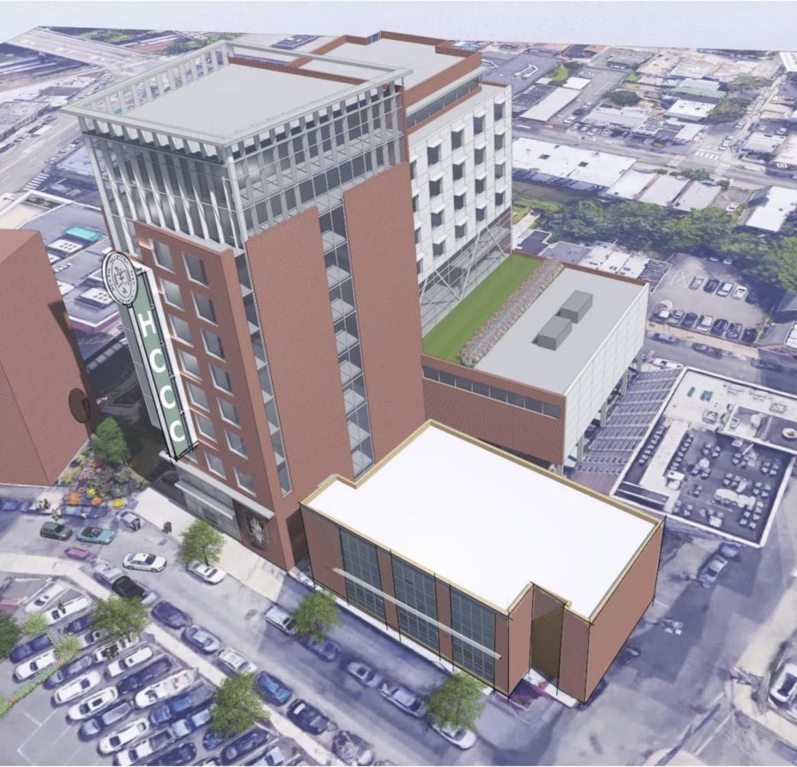 3D render of proposed academic tower